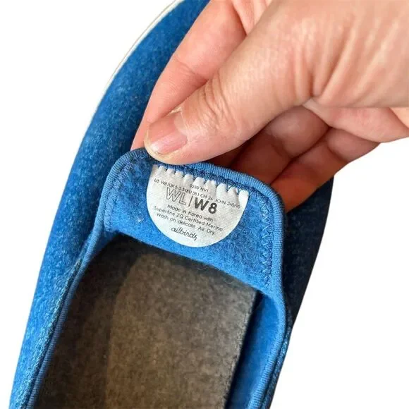 Allbirds Wool Loungers Slip-On Shoes Blue Size 8 Casual - Picture 8 of 9